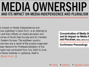 Concentration of media ownership and its impact on media freedom and pluralism